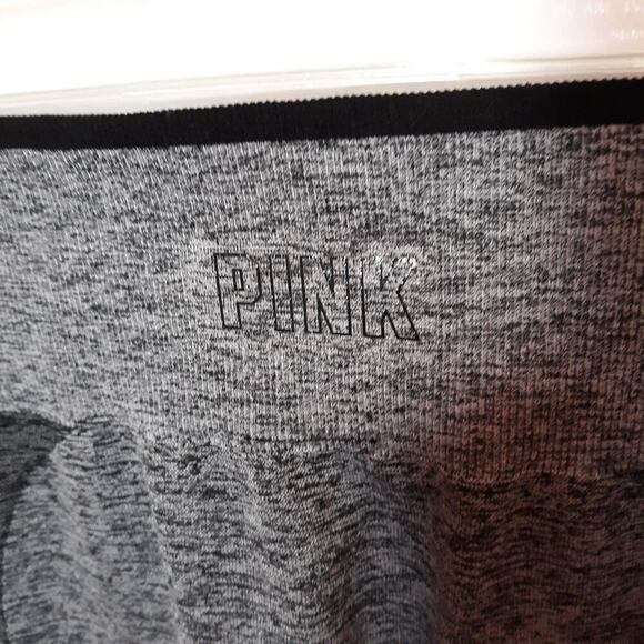 PINK by Victorias Secret Gray/Black Yoga Running Activewear Full Leggings Pants - Picture 3 of 4